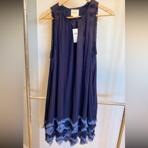 Navy Anthropologie Maeve Sundress Size 12